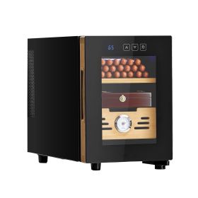 VEVOR Electric Humidor, 16L, 100 Counts Electric Cigar Humidor Cabinet with Cooling Temperature Control, Spanish Cedar Wood Shelves & Drawers