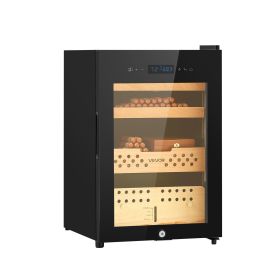 VEVOR Electric Humidor, 60L, 350 Counts Electric Cigar Humidor Cabinet with Compressor Cooling, Constant Humidity & Temperature Control