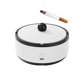 Rechargeable Ashtray Air Purifier Car Smoking Tank To Remove Smoke Odor (Type: Ashtrays, Color: White)