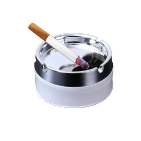 Rotating Sealed Desktop Ashtray with Lid for Household (Type: Ashtrays, Color: White)