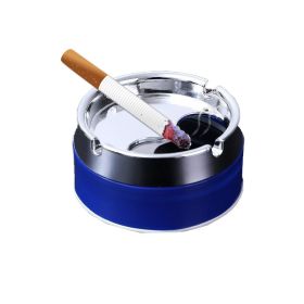 Rotating Sealed Desktop Ashtray with Lid for Household (Type: Ashtrays, Color: Blue)